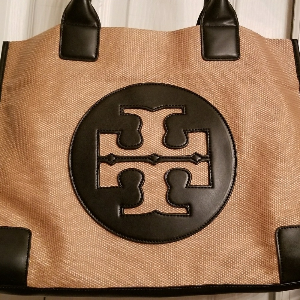 Tory Burch Spacious canvas tote used condition